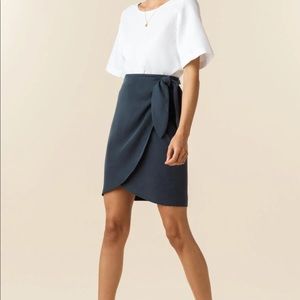 Vetta Wrap Skirt in French Navy
